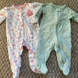 Adorable footie pajamas